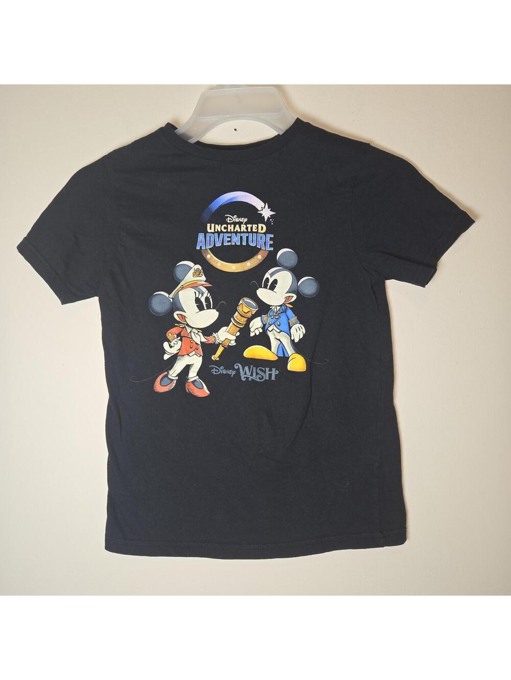 Disney Cruise Line Wish Uncharted Adventure Mickey Mouse Shirt DCL Youth sz L